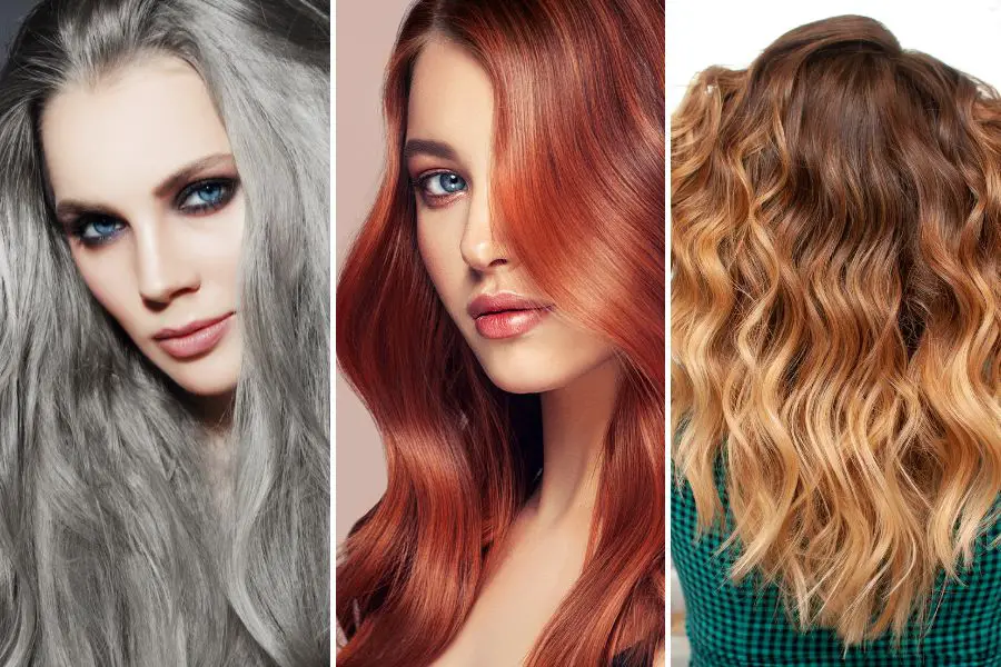 Gray, Red, and Ombre Hair